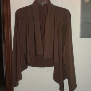 Forever 21 Brown asymmetrical jacket